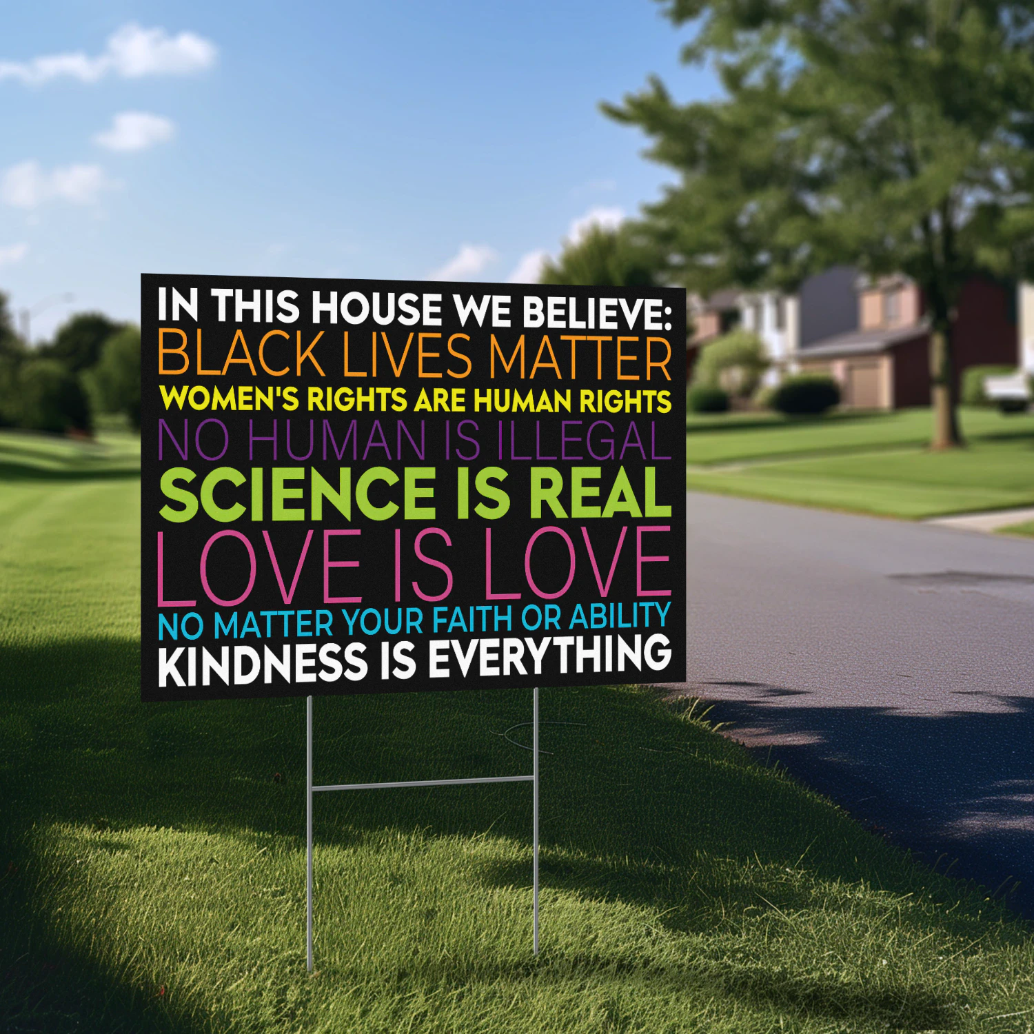 Kindness Is Everything Nicene Creed Yard Sign Inspired by Inspired by JD Vance Viral Debate