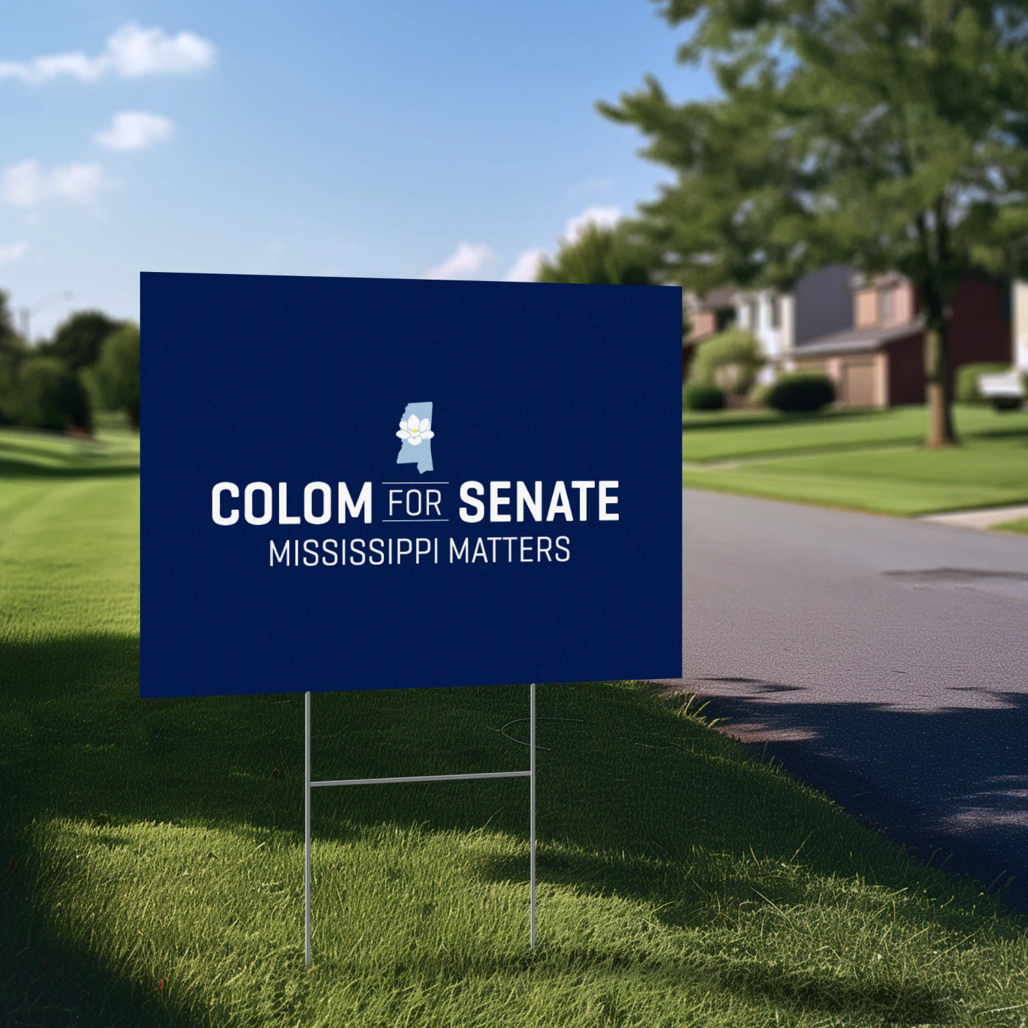 Scott Colom For US Senate Yard Sign - Mississippi Democrat Scott Colom Builds 2026 Campaign Against Cindy Hyde-Smith
