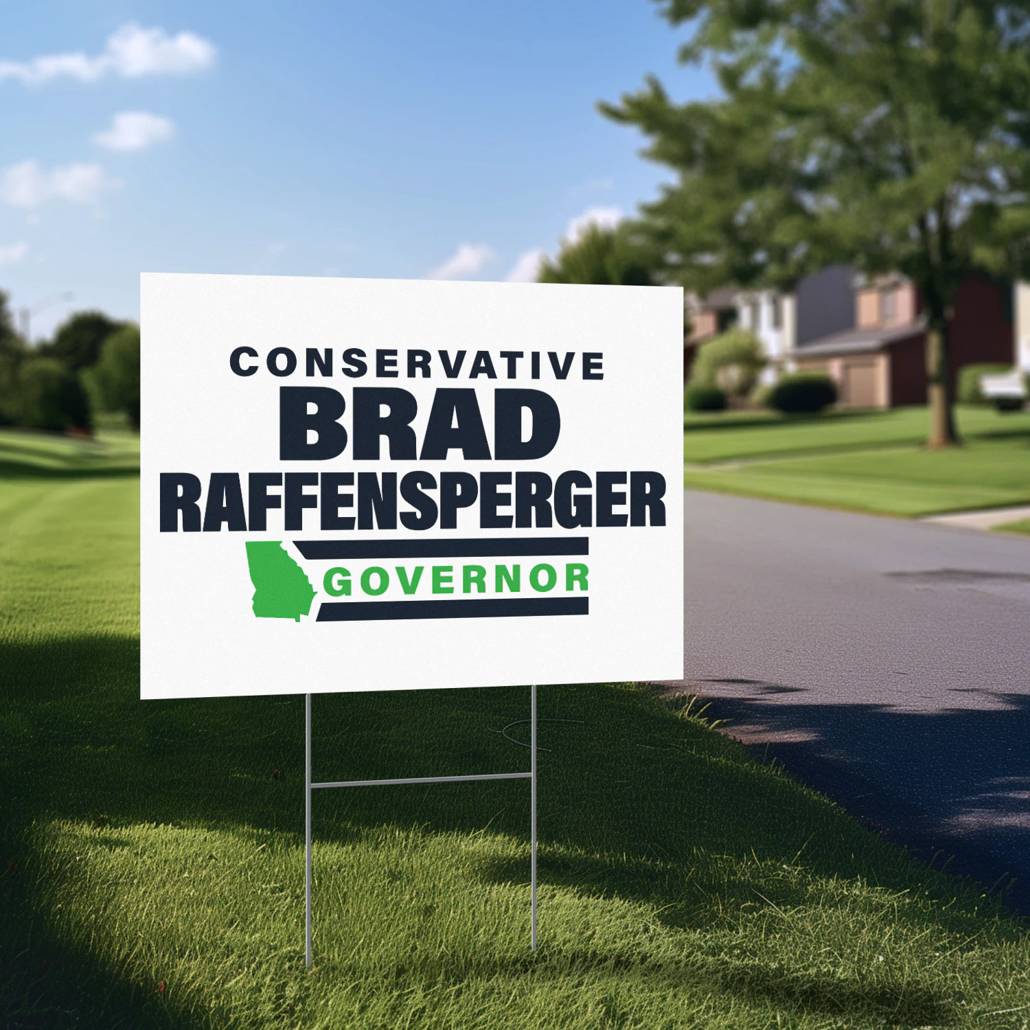 Brad Raffensperger for Governor Yard Sign