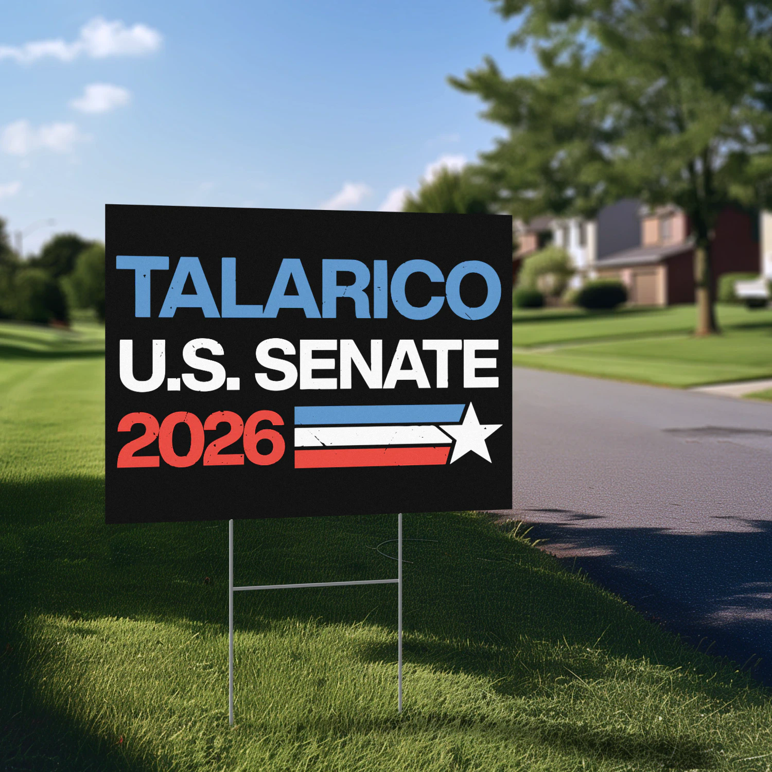 Talarico For U.S. Senate Yard Sign