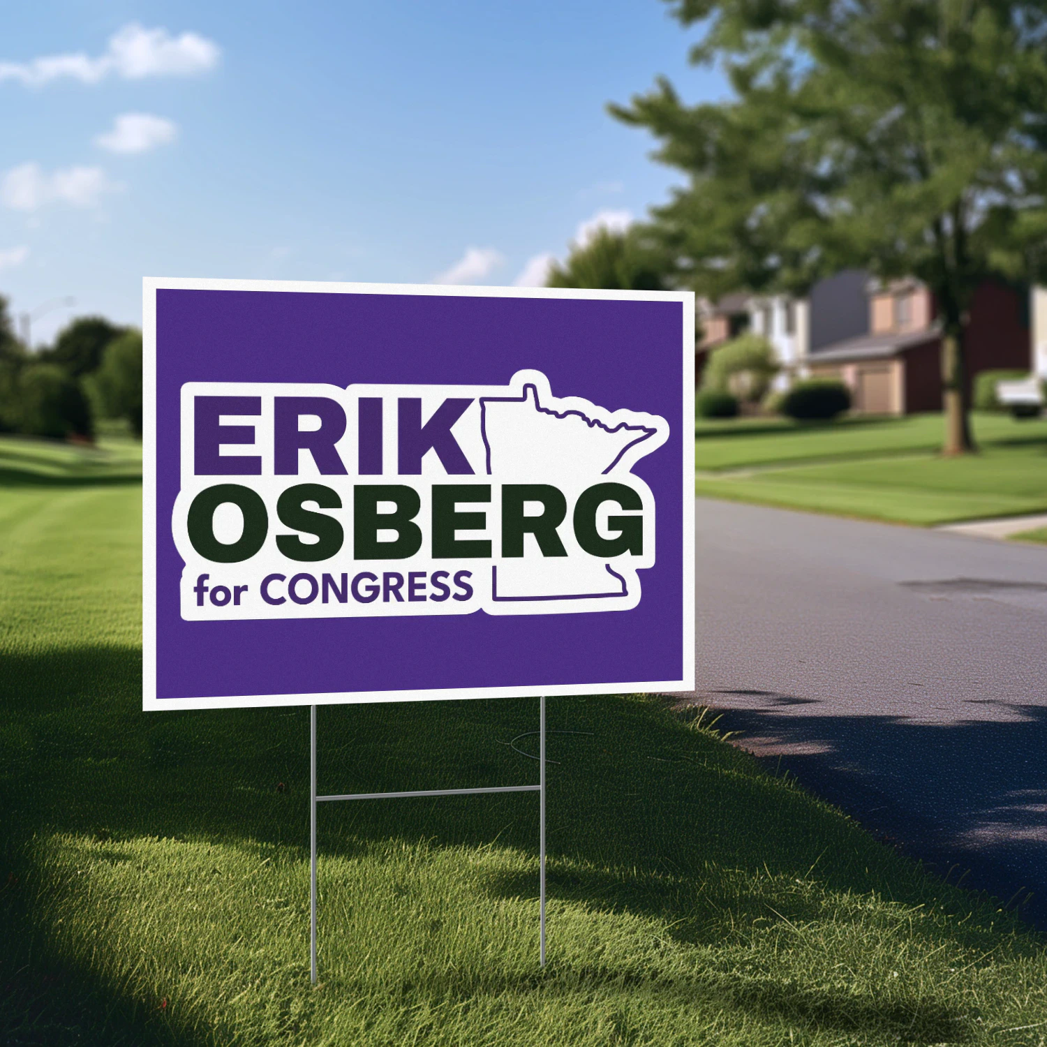 Erik Osberg for Congress Yard Sign