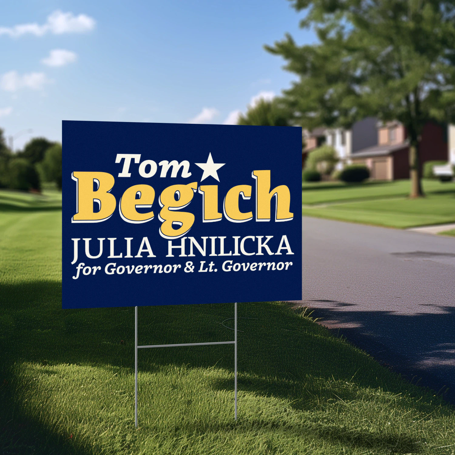 Tom Begich For Governor Yard Sign – Alaska 2026 Campaign, Primary Results & General Election Support