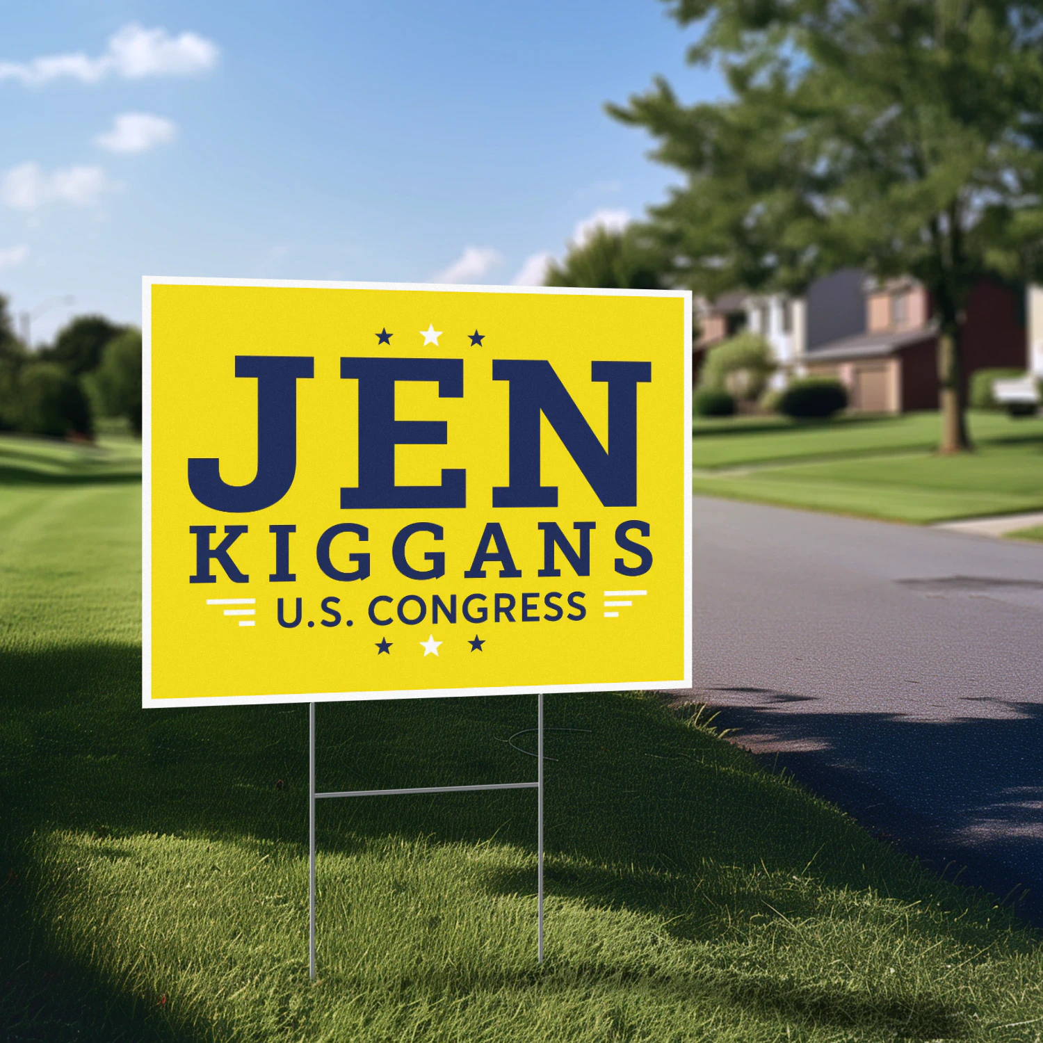 Kiggans for Congress U.S. Congress Yard Sign - The 2026 Virginia Race Heats Up