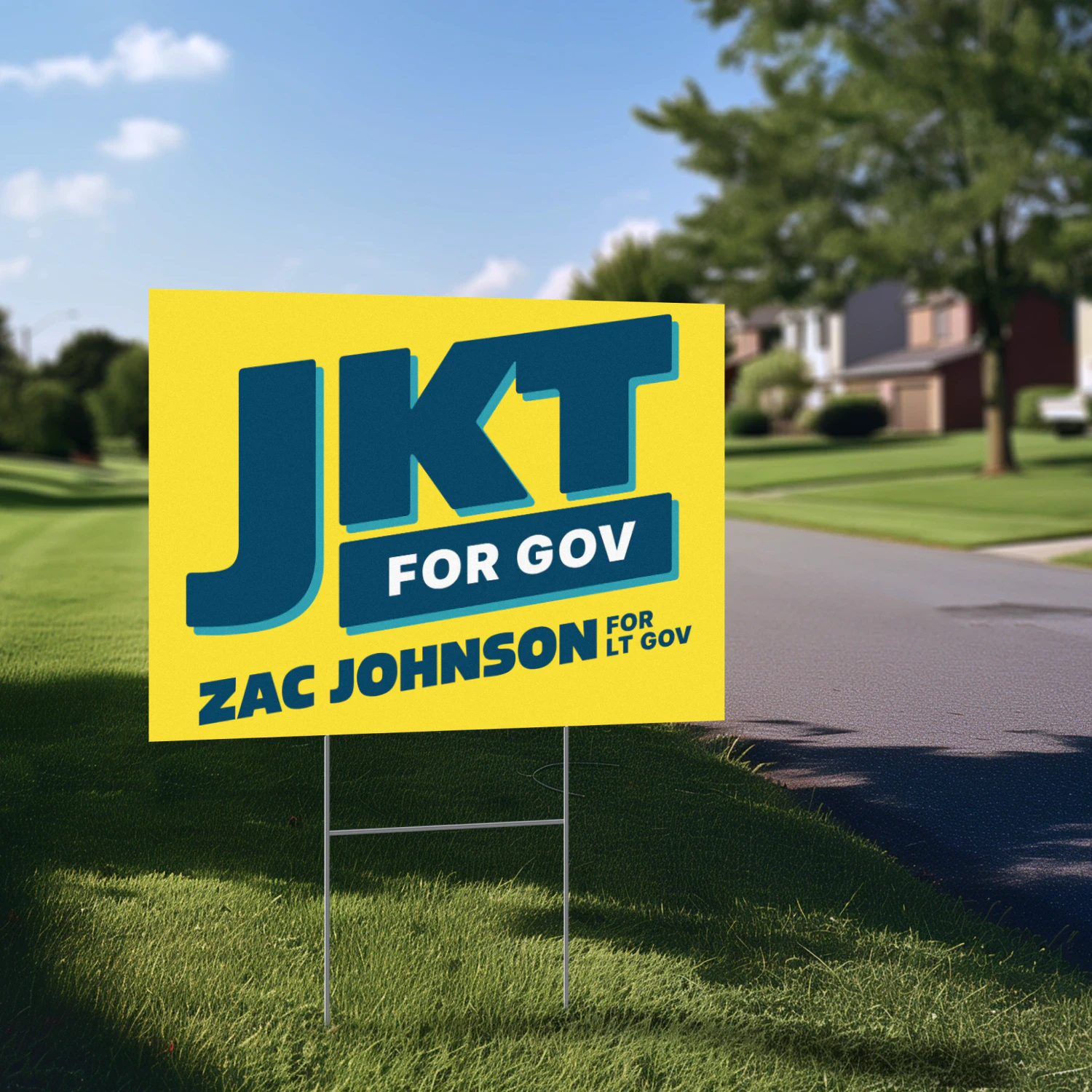 Jonathan Kreiss-Tomkins For Governor Yard Sign - JKT Advances to Alaska’s November Governor’s Race After August 2026 Primary