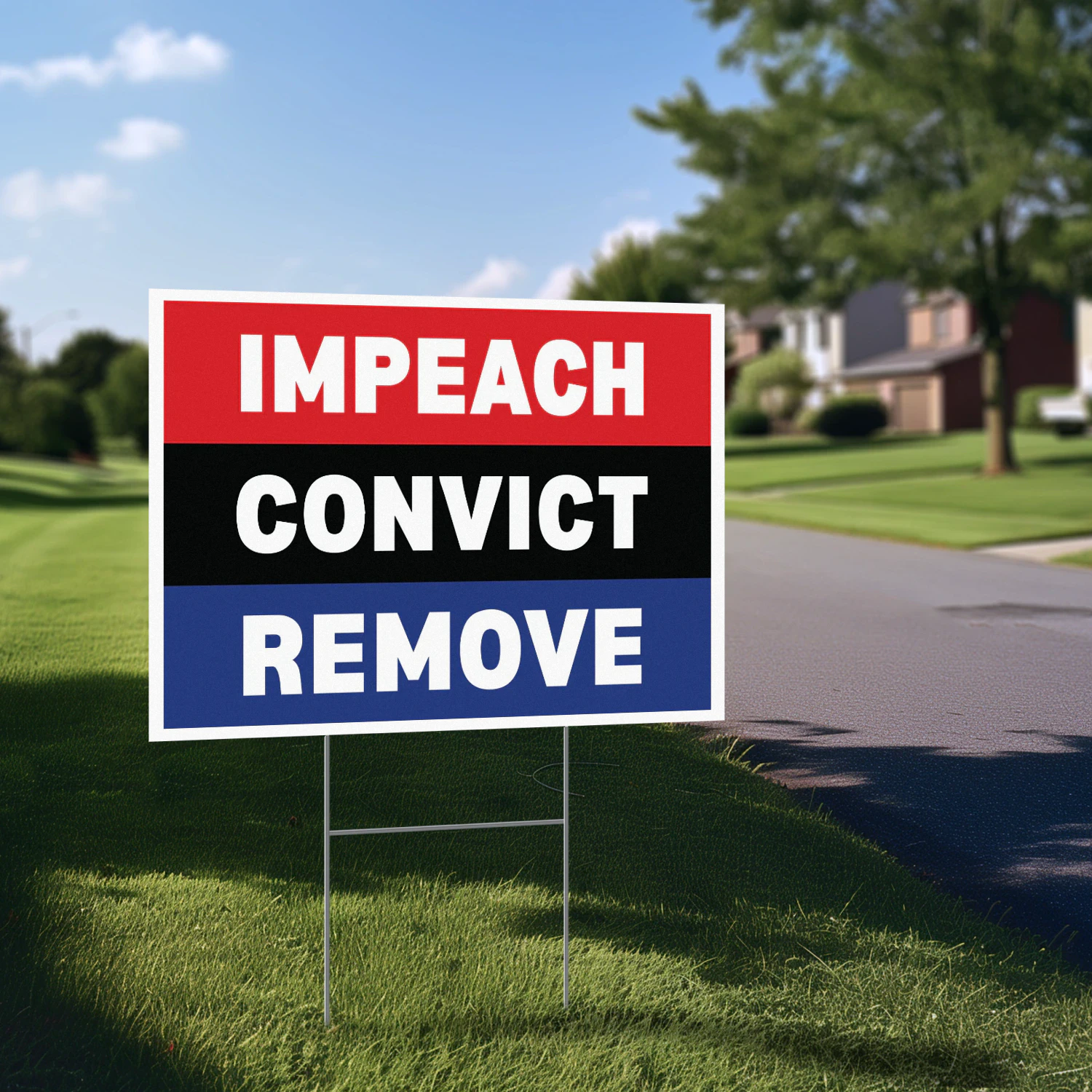 Impeach Convict Remove Yard Sign