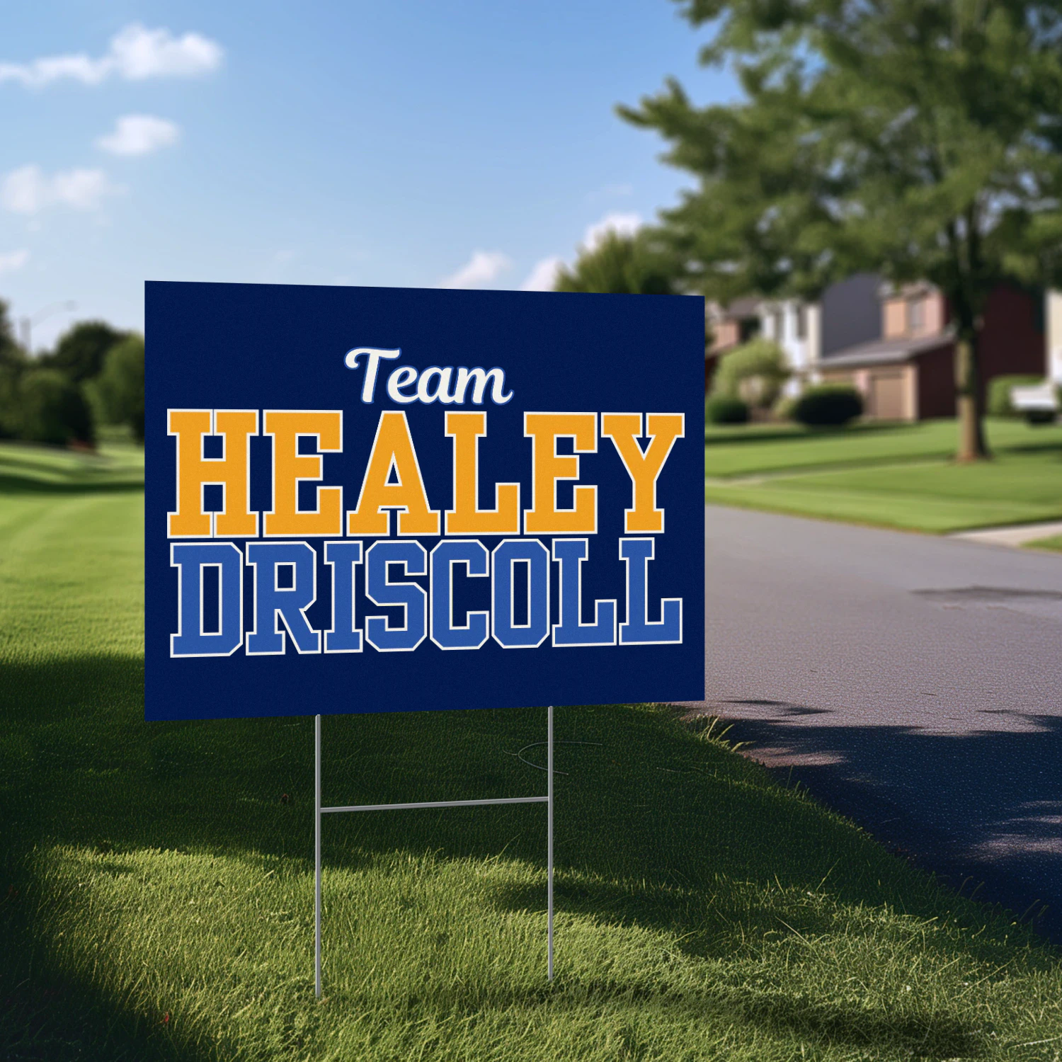Maura Healey For Governor Yard Sign – Massachusetts 2026 Reelection Campaign & Election Support
