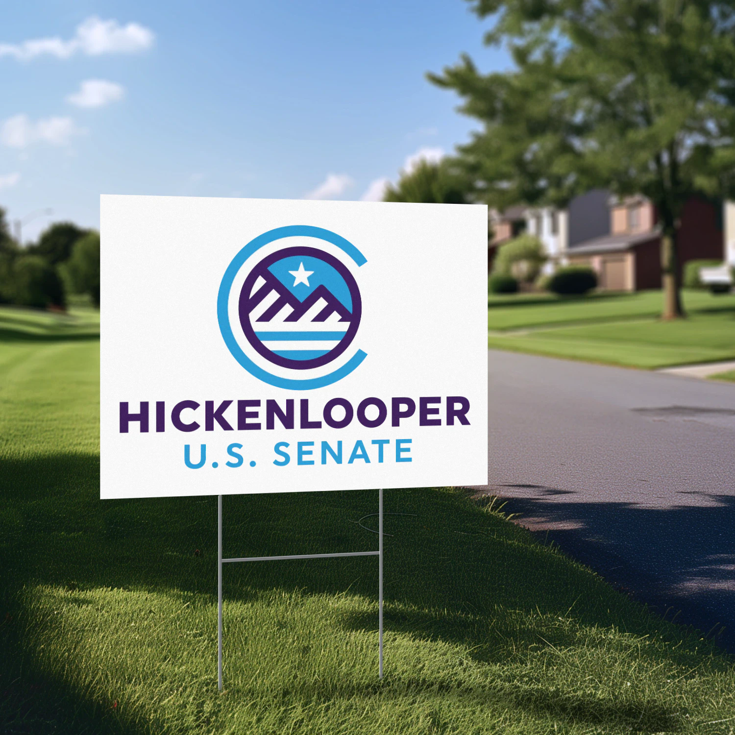 John Hickenlooper for Senate Yard Sign