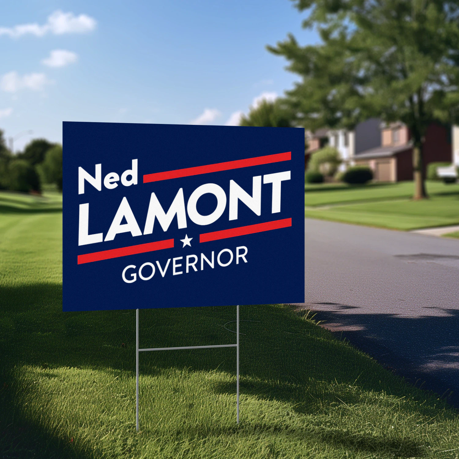 Ned Lamont For Governor Yard Sign