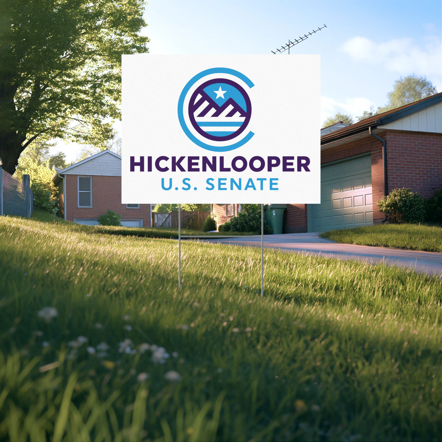 John Hickenlooper for Senate Yard Sign