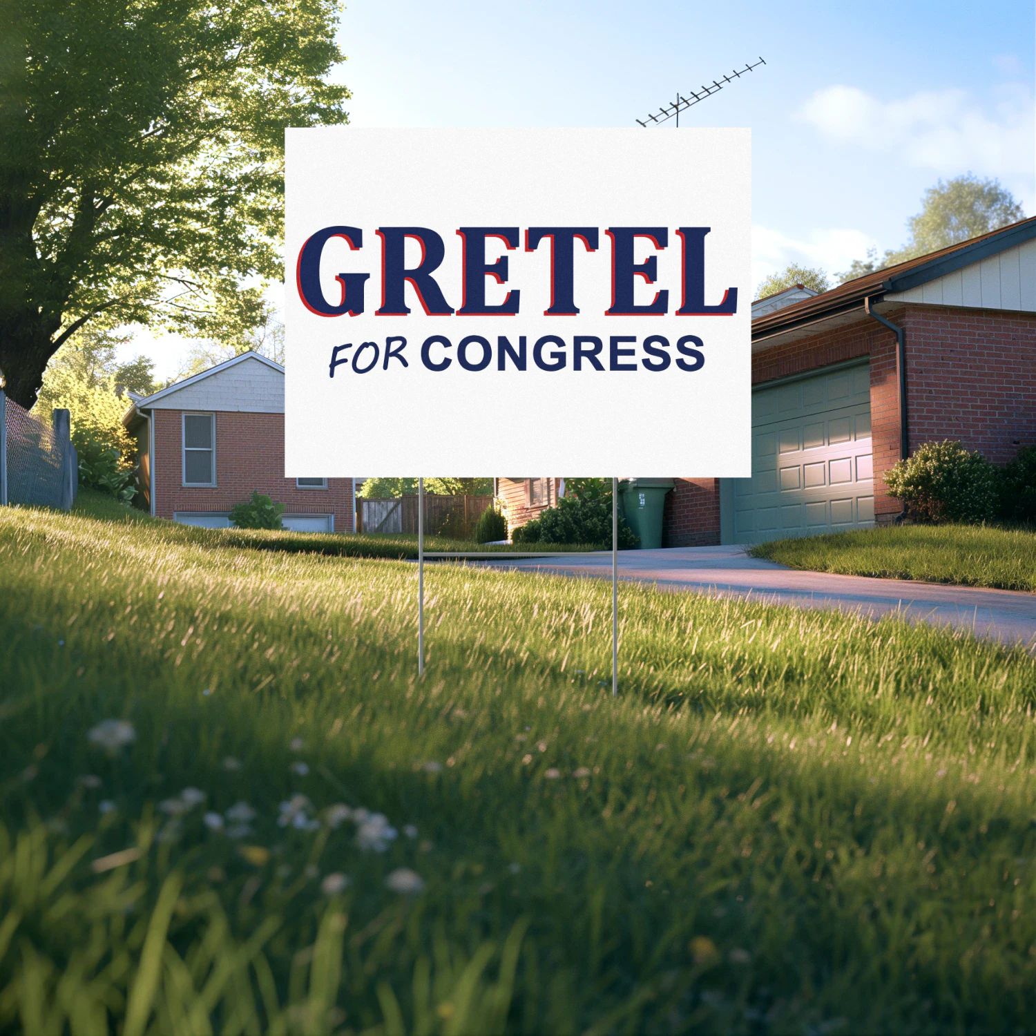 Gretel for Congress Yard Sign - The 2026 Texas Campaign Story Behind the Design