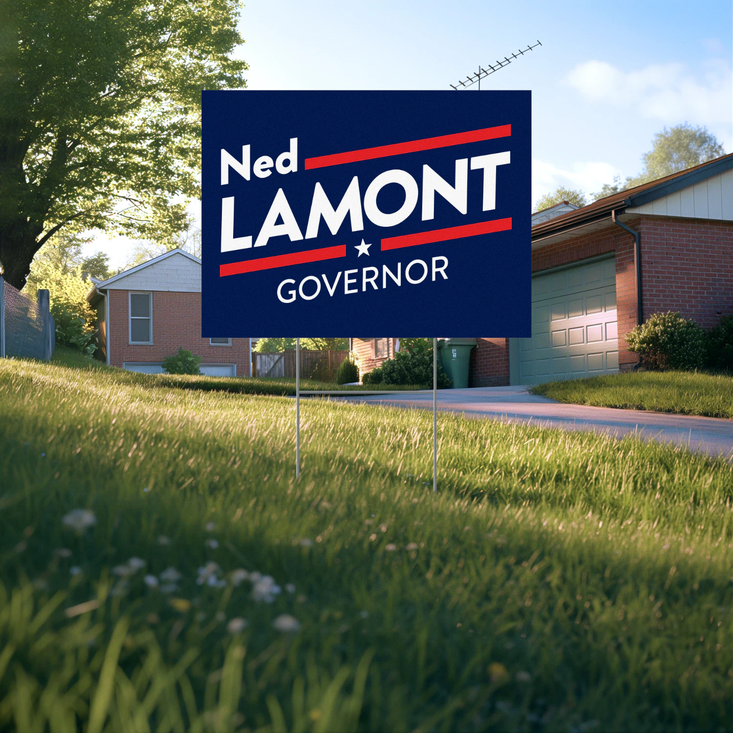 Ned Lamont For Governor Yard Sign