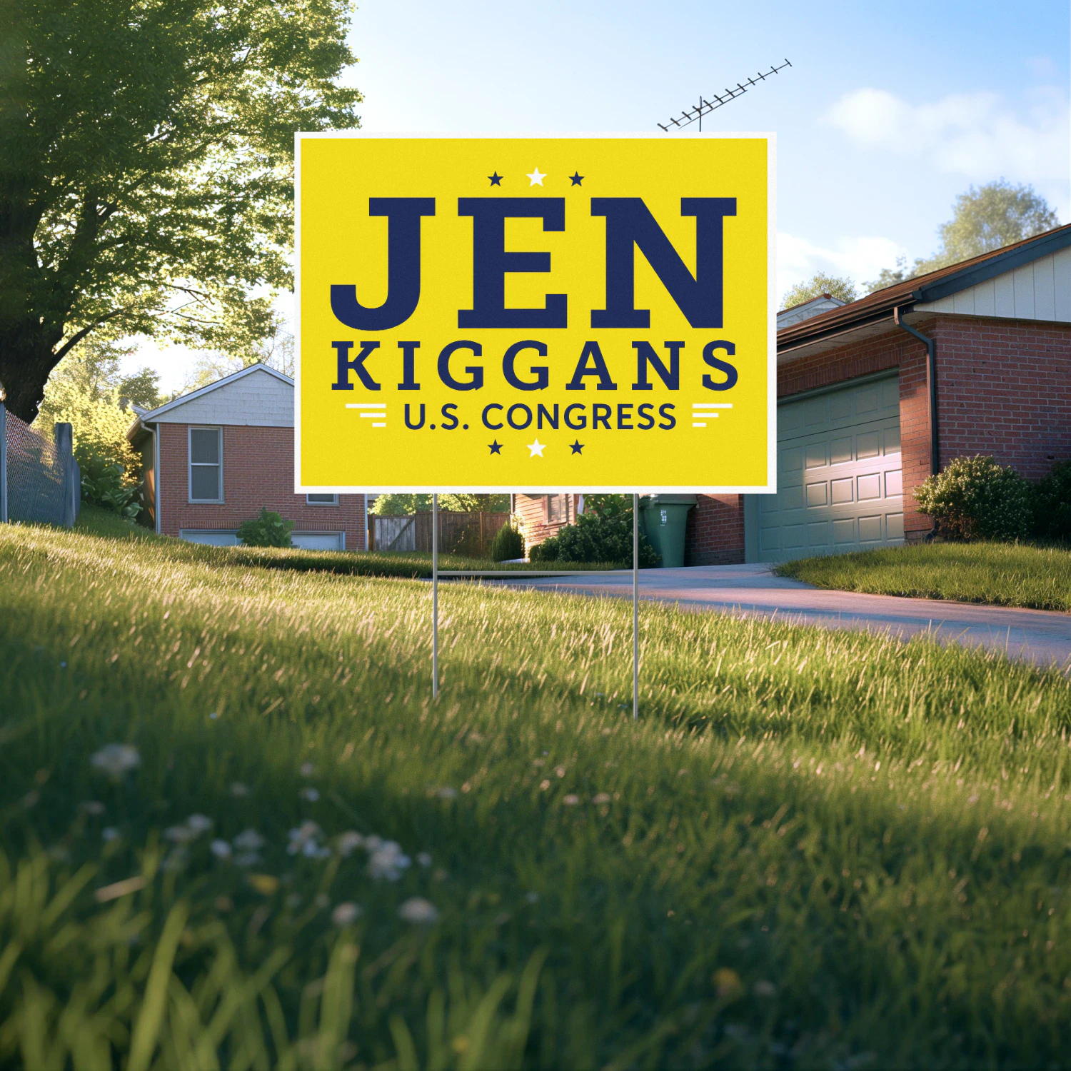 Kiggans for Congress U.S. Congress Yard Sign - The 2026 Virginia Race Heats Up