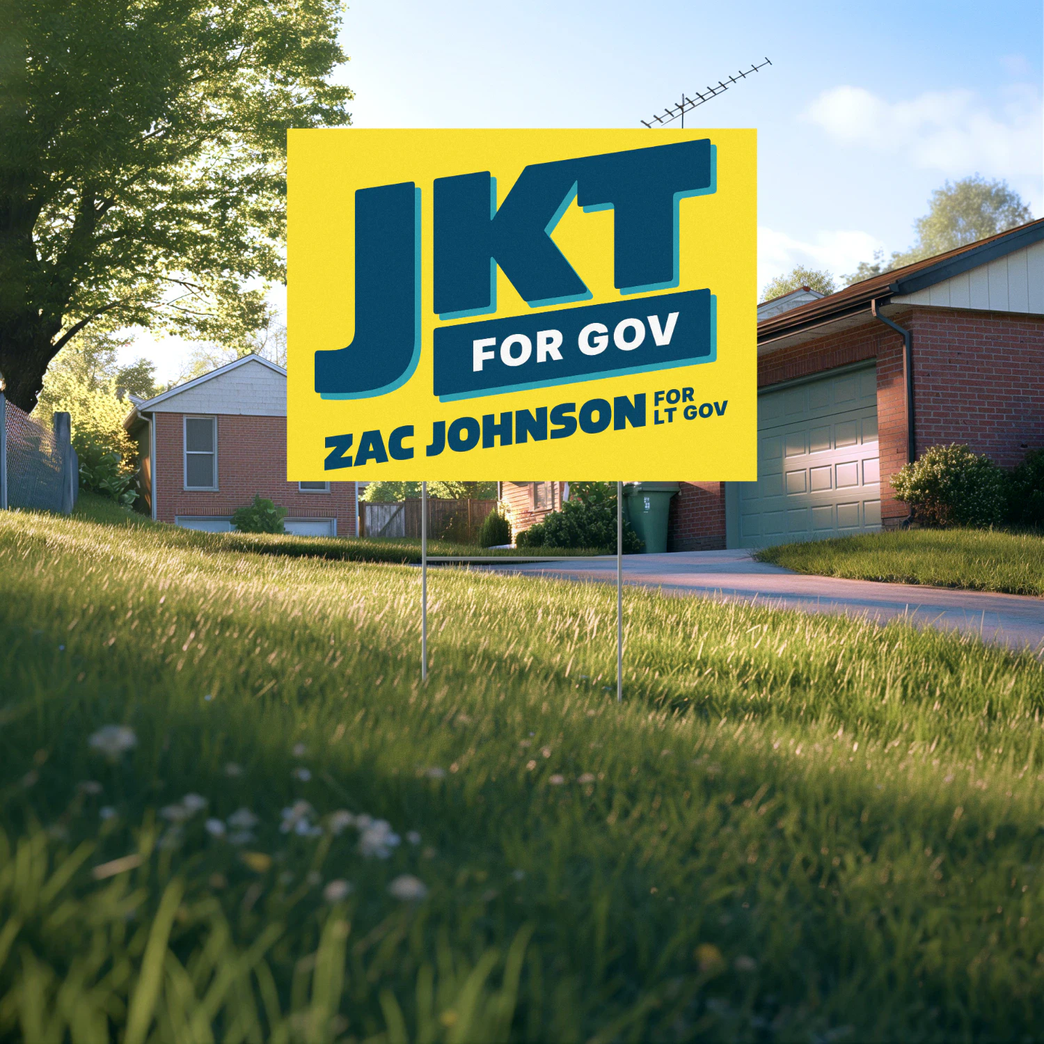 Jonathan Kreiss-Tomkins For Governor Yard Sign - JKT Advances to Alaska’s November Governor’s Race After August 2026 Primary