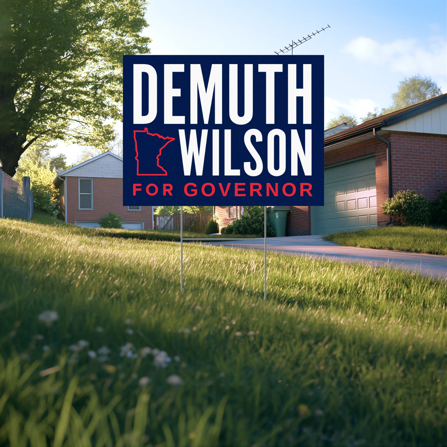 Lisa Demuth For Governor Yard Sign – Minnesota 2026 Republican Nominee Campaign & Election Support