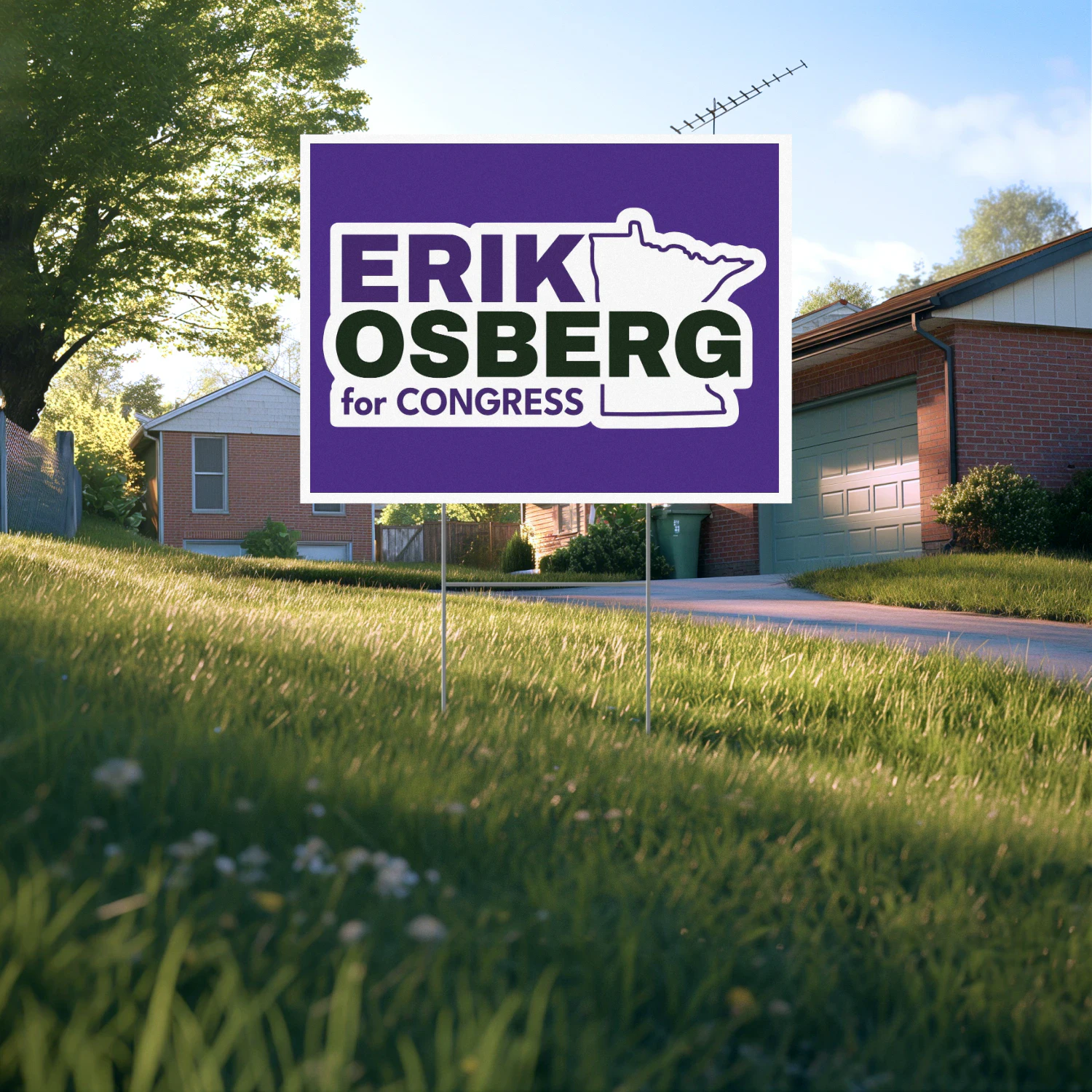 Erik Osberg for Congress Yard Sign