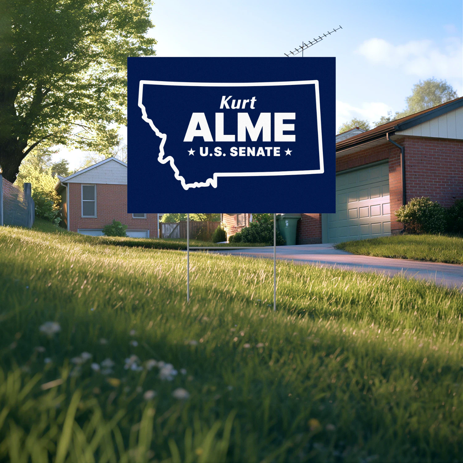 Kurt Alme For US Senate Yard Sign -Montana Republican Campaign Enters Final Stretch of Competitive 2026 Senate Race