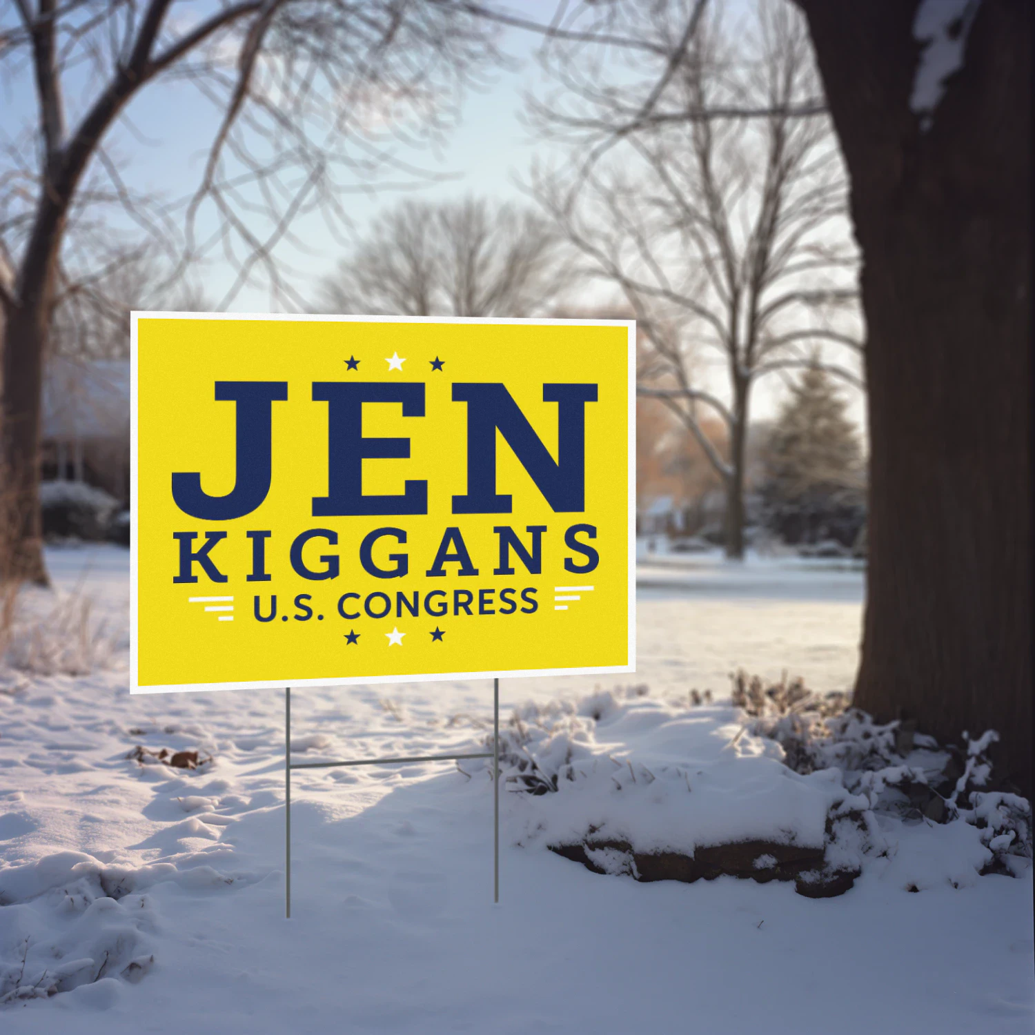 Kiggans for Congress U.S. Congress Yard Sign - The 2026 Virginia Race Heats Up