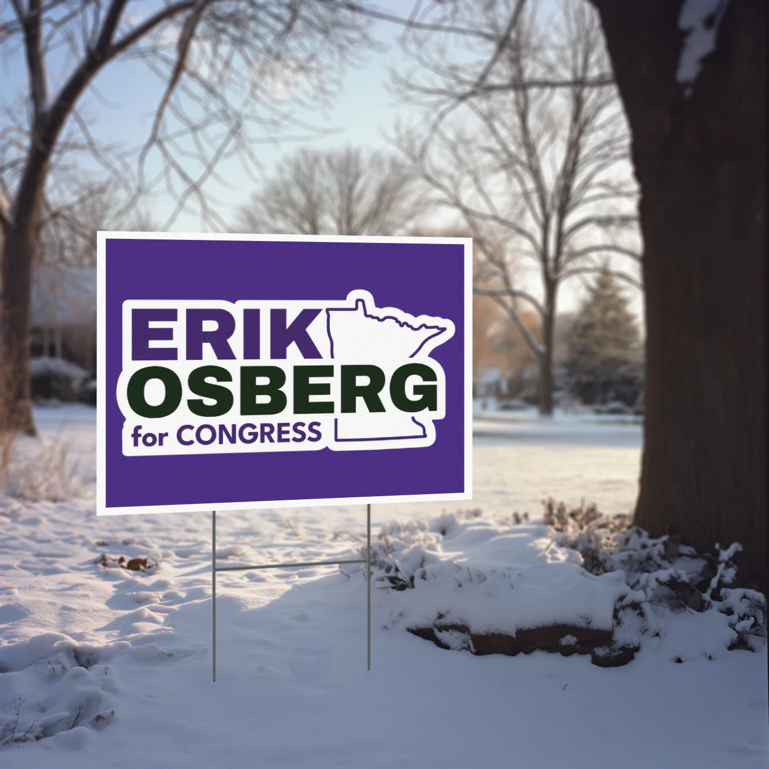 Erik Osberg for Congress Yard Sign