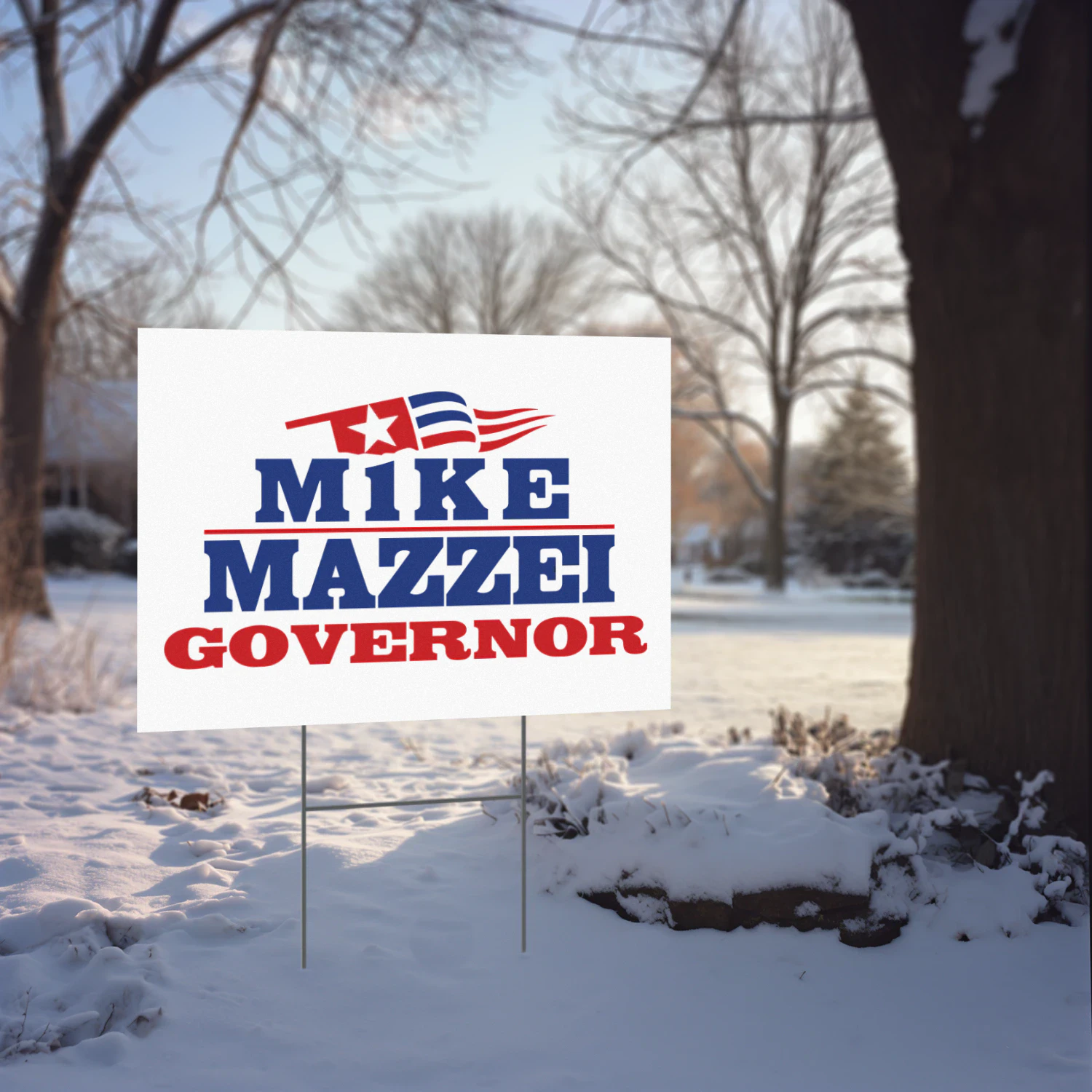 Mike Mazzei for Governor Yard Sign