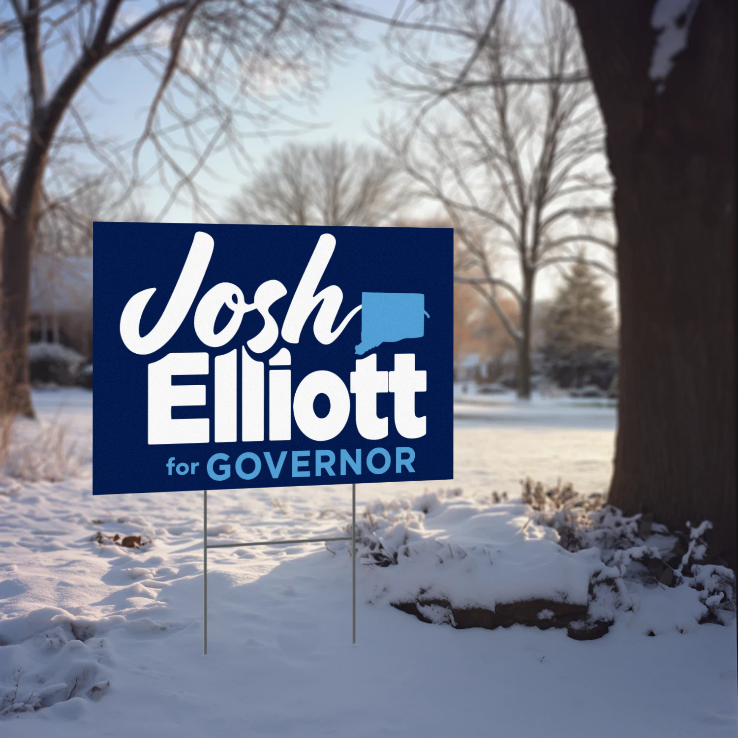 Josh Elliott For Governor Yard Sign – Connecticut 2026 Progressive Campaign & Election Support
