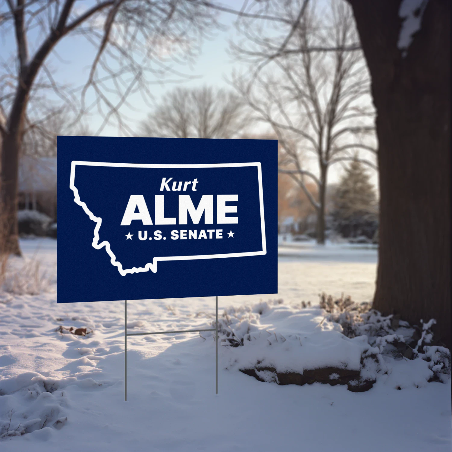 Kurt Alme For US Senate Yard Sign -Montana Republican Campaign Enters Final Stretch of Competitive 2026 Senate Race