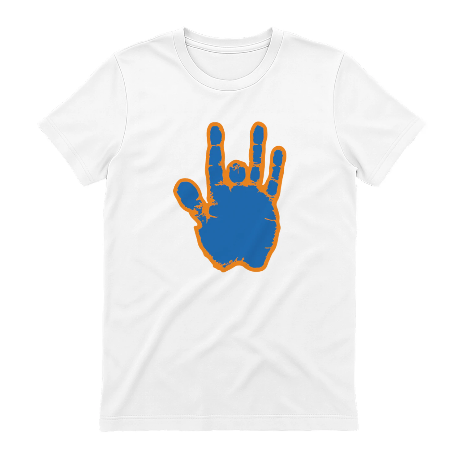 Jerry Garcia Blue & Orange Hand Shirt