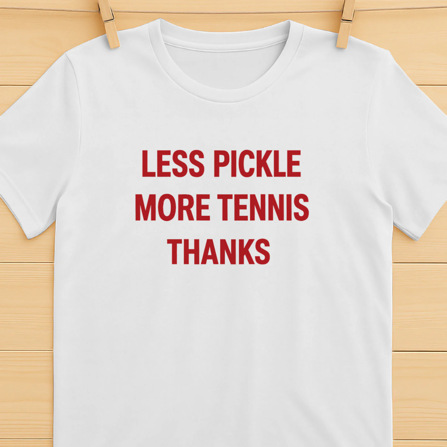 Less Pickle More Tennis Thanks Shirt