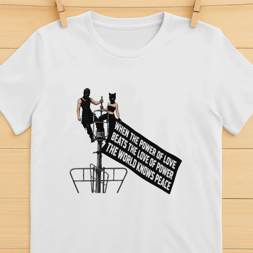 Empire State Building When The Power Of Love Beats The Love Of Power Shirt