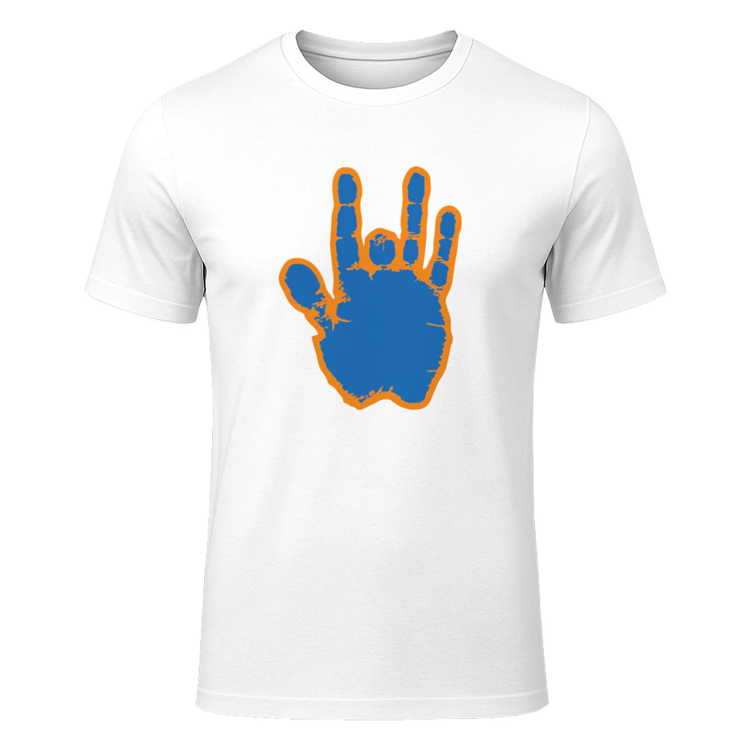 Jerry Garcia Blue & Orange Hand Shirt