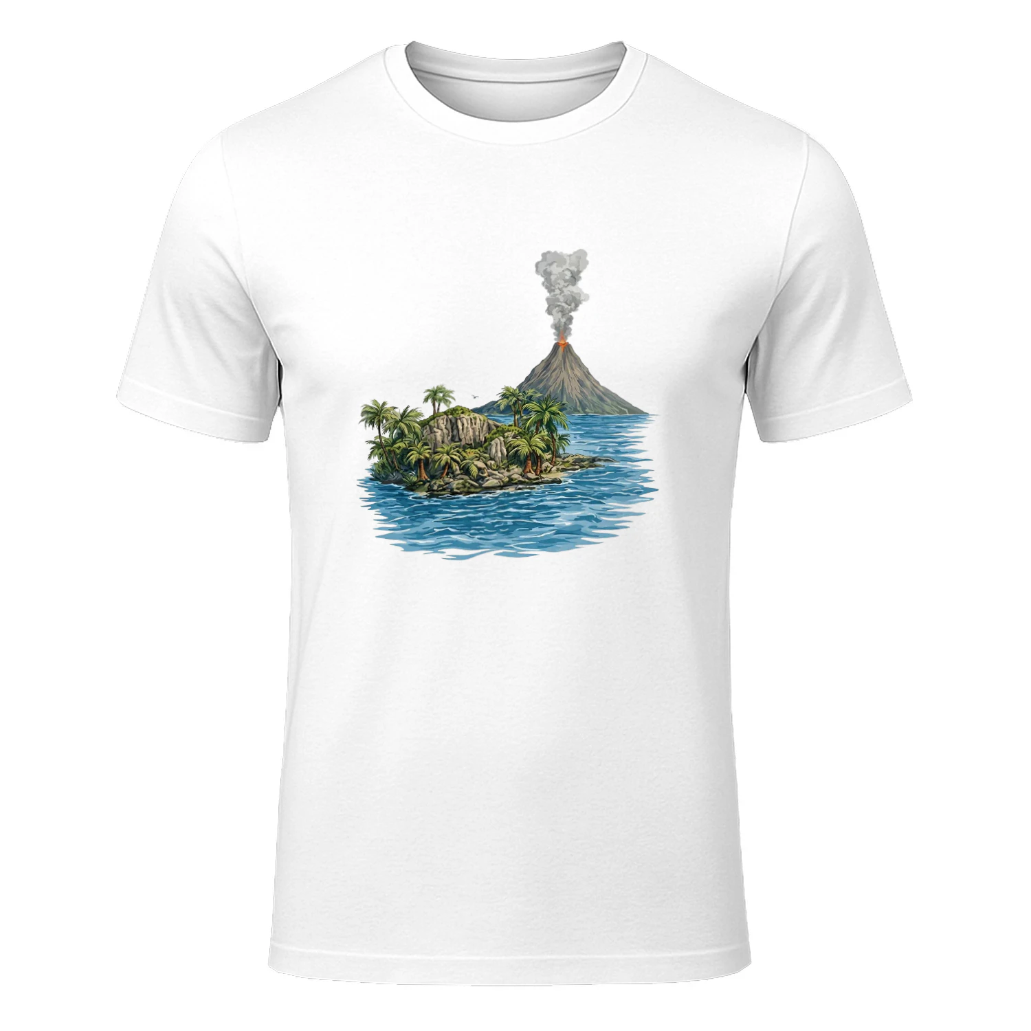 Lava Flow Volcano Tropical Island Shirt