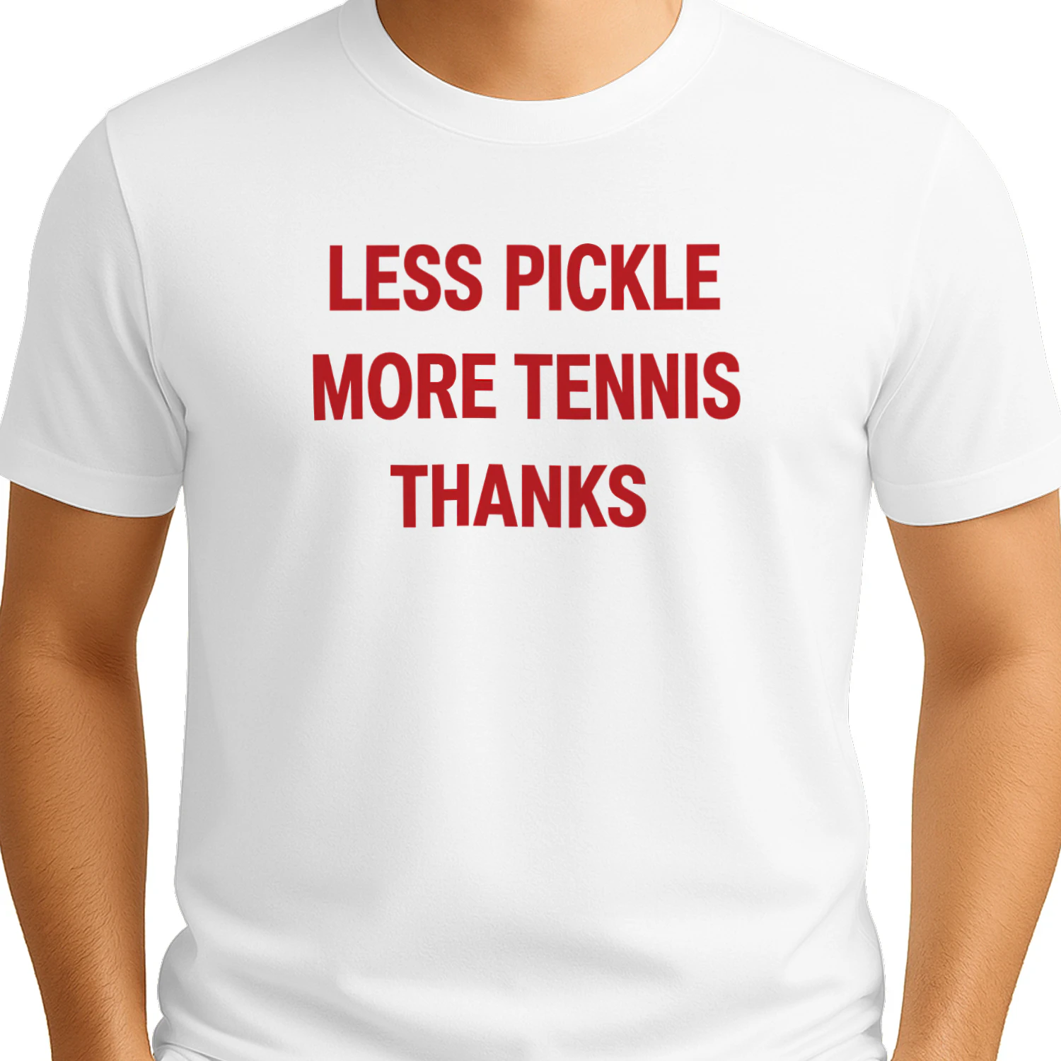 Less Pickle More Tennis Thanks Shirt