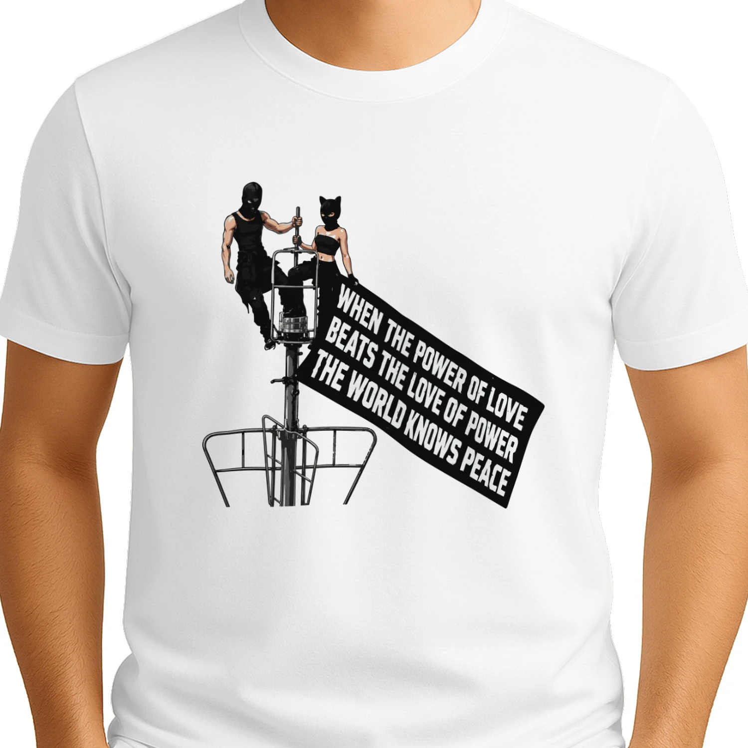 Empire State Building When The Power Of Love Beats The Love Of Power Shirt
