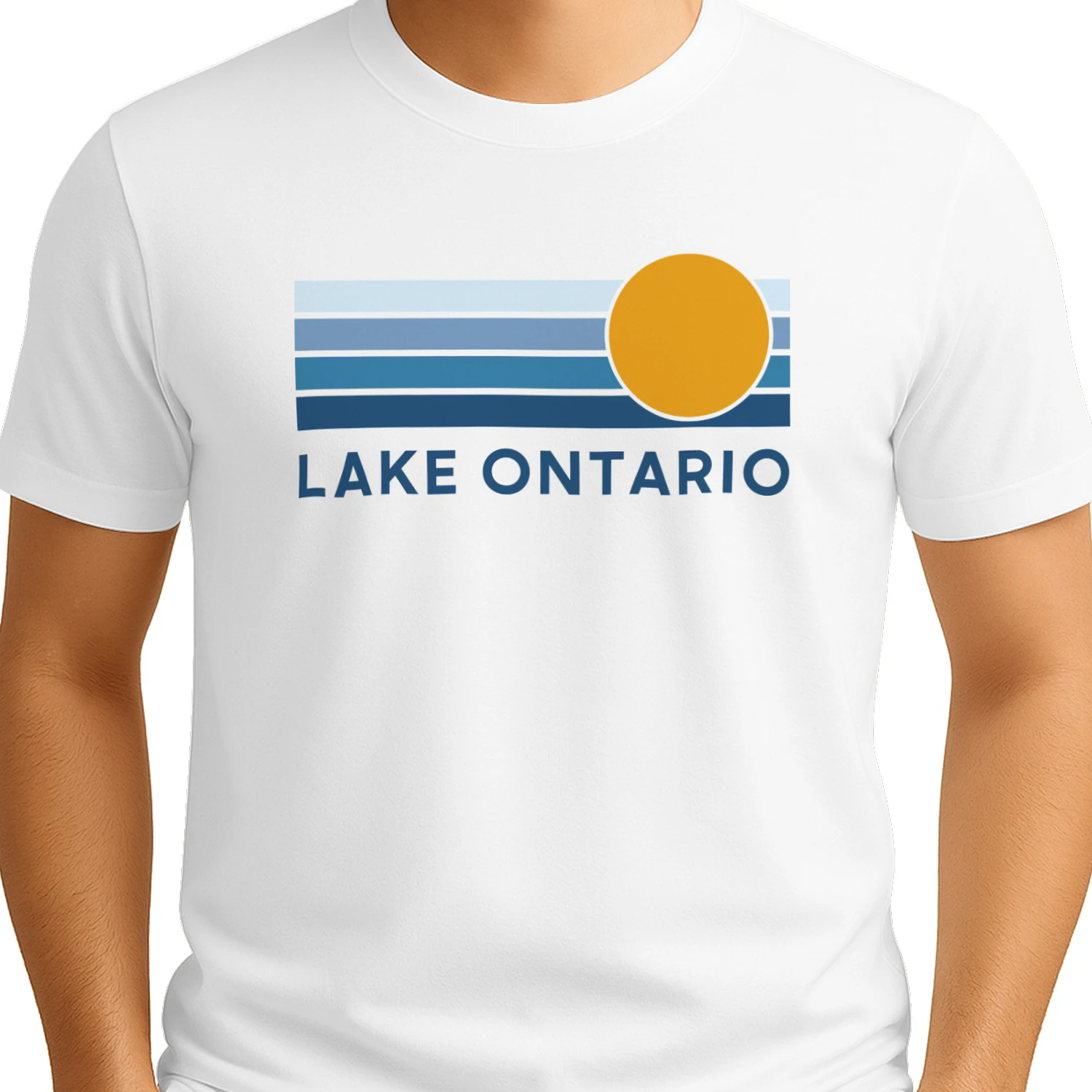 Lake Ontario Great Lakes Sunset Graphic Design Shirt