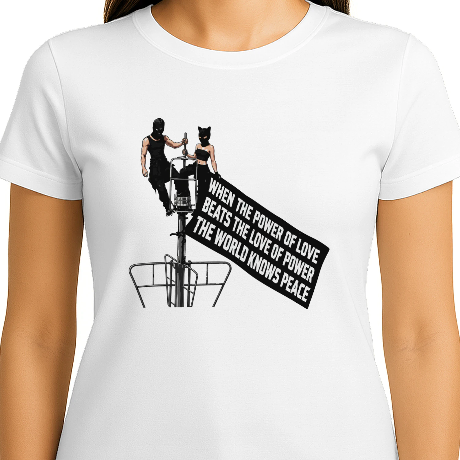 Empire State Building When The Power Of Love Beats The Love Of Power Shirt