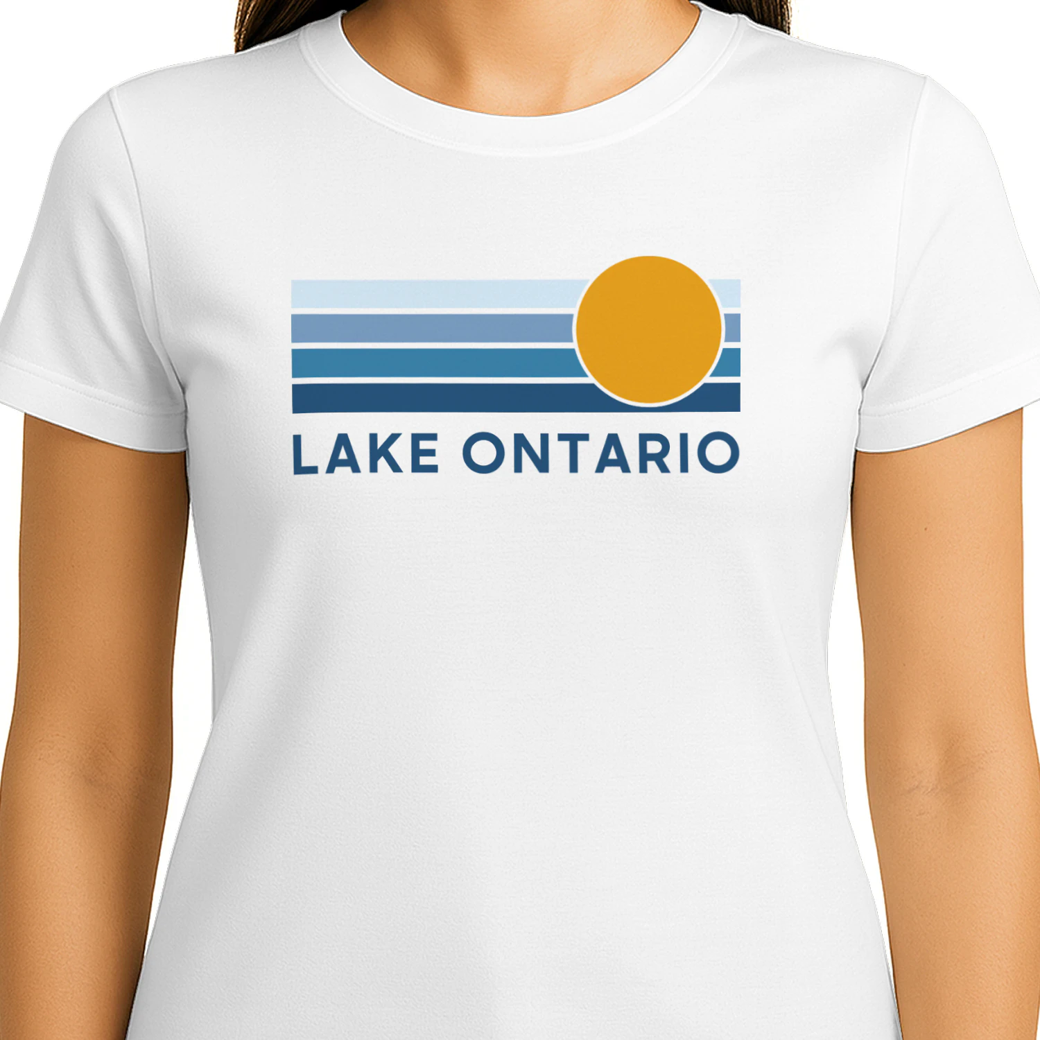 Lake Ontario Great Lakes Sunset Graphic Design Shirt