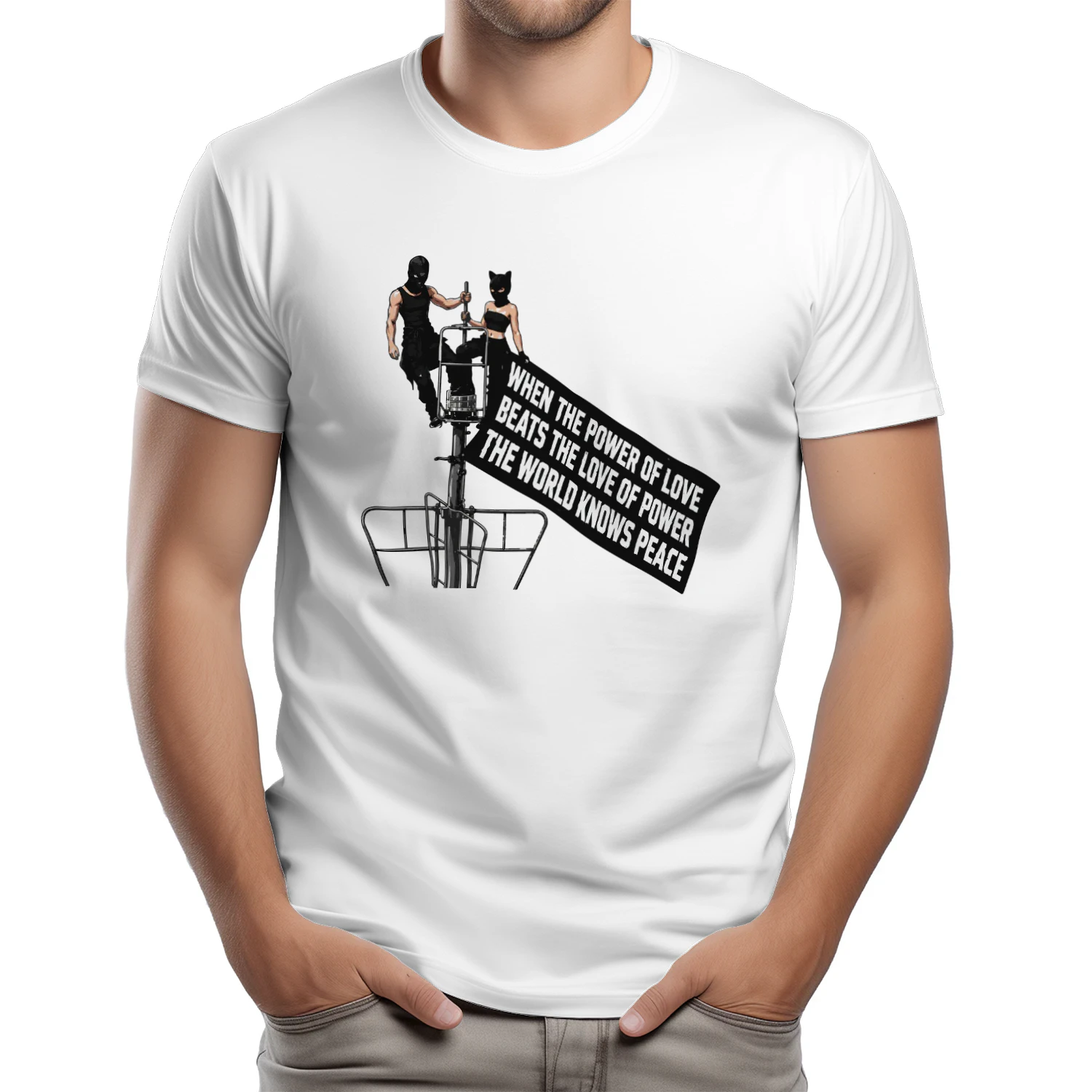 Empire State Building When The Power Of Love Beats The Love Of Power Shirt