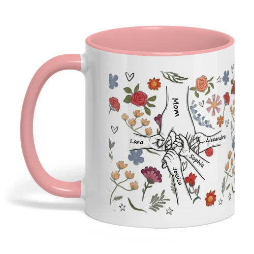 Forever Hands™ Mug (4 kids name)