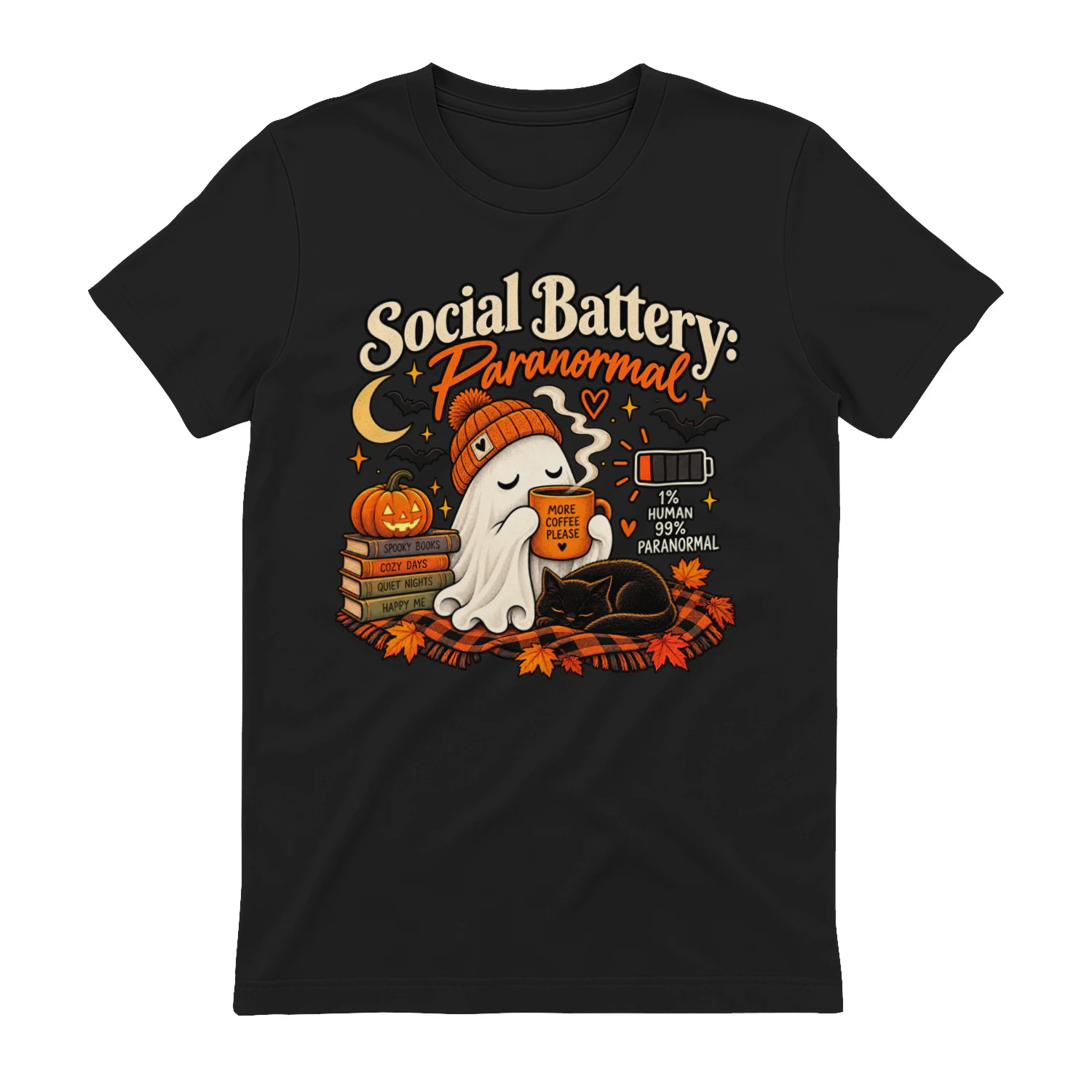 Social Battery_ Paranormal Coffee Cozy Sticker