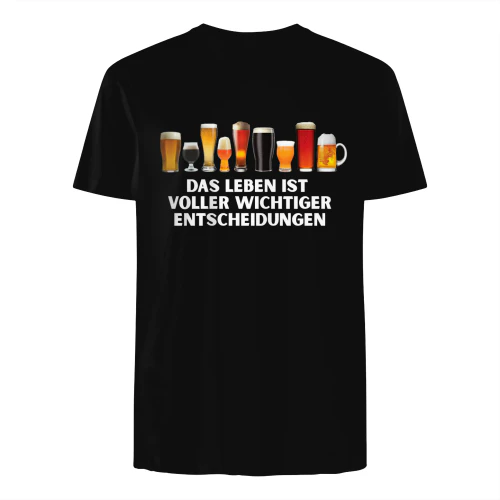 de- "Das Leben ist voller wichtiger Entscheidungen"