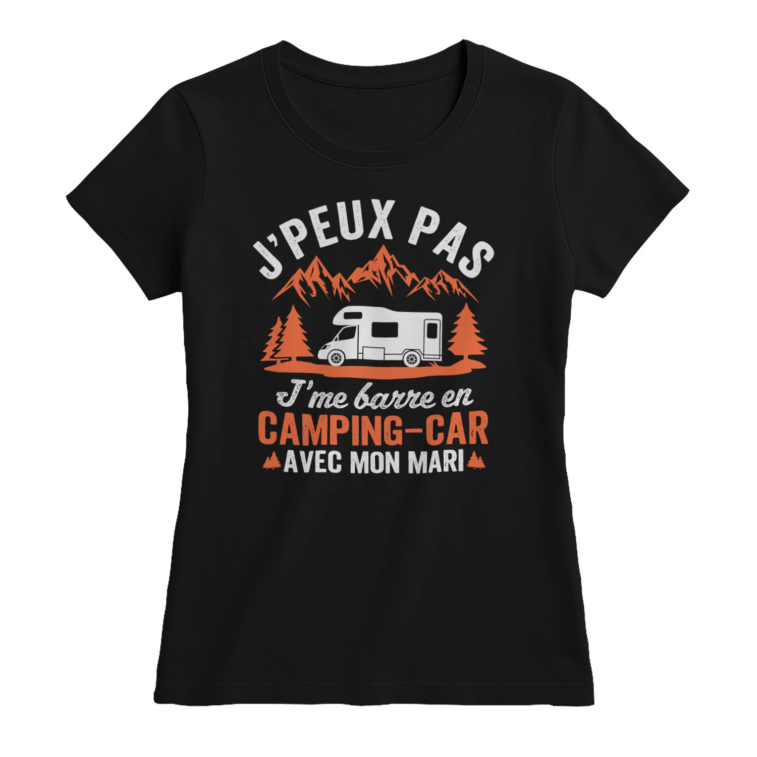 j´peux pas j'me barre en camping-car avec mon mari t-shirt 26