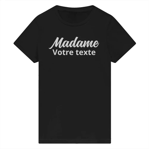 t-shirt madame personnalisé