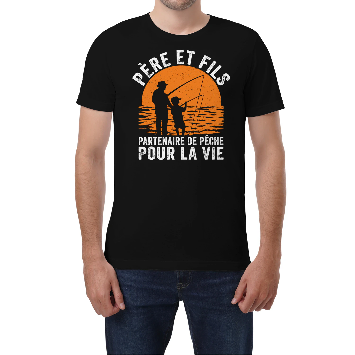 Père et fils partenaire de pêche pour la vie 