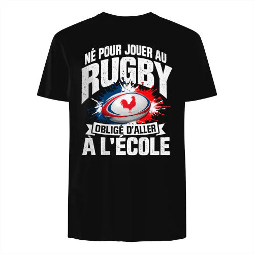 Né Pour Jouer Au Rugby Obligé D'aller À L'école 