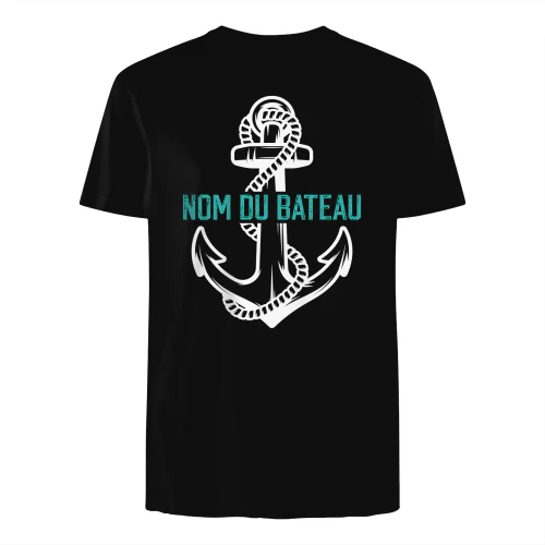 T-shirt personnalisé Bateau avec nom personnalisé