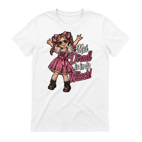 Mei Dirndl is in Da Wäsch  Oktoberfest Women's T-Shirt  