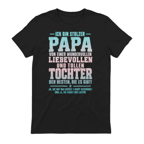Ich Bin Stolzer Papa Wunderbare Tochter Familie Humor