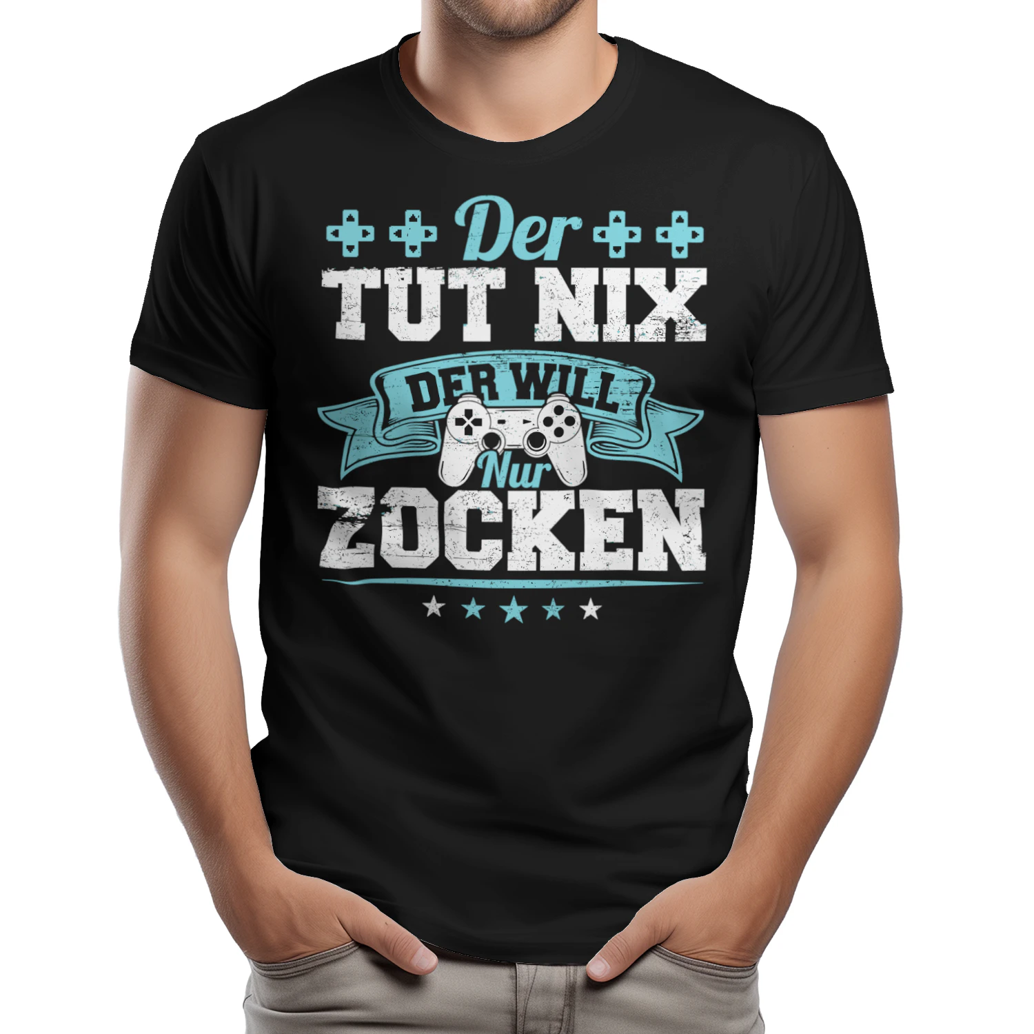 Der Tut Nix Der Will Nur Zocken Gamer PC Controller T-shirt