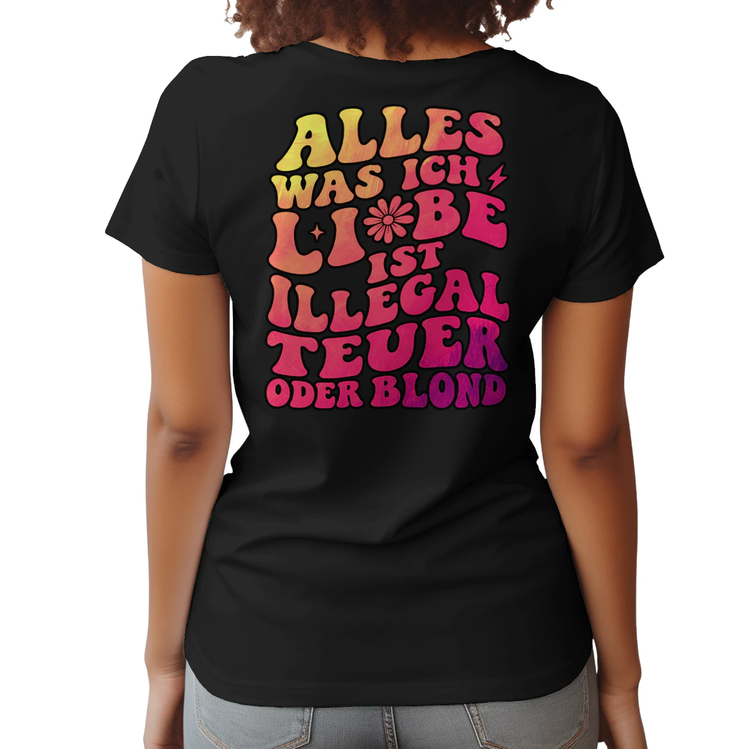 Alles, was ich Liebe, ist illegal, teuer oder blond, lustig, fetzig Classic Unisex T-shirt
