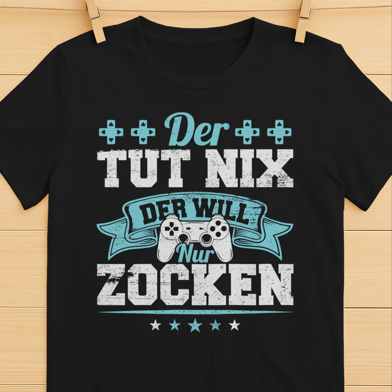 Der Tut Nix Der Will Nur Zocken Gamer PC Controller T-shirt