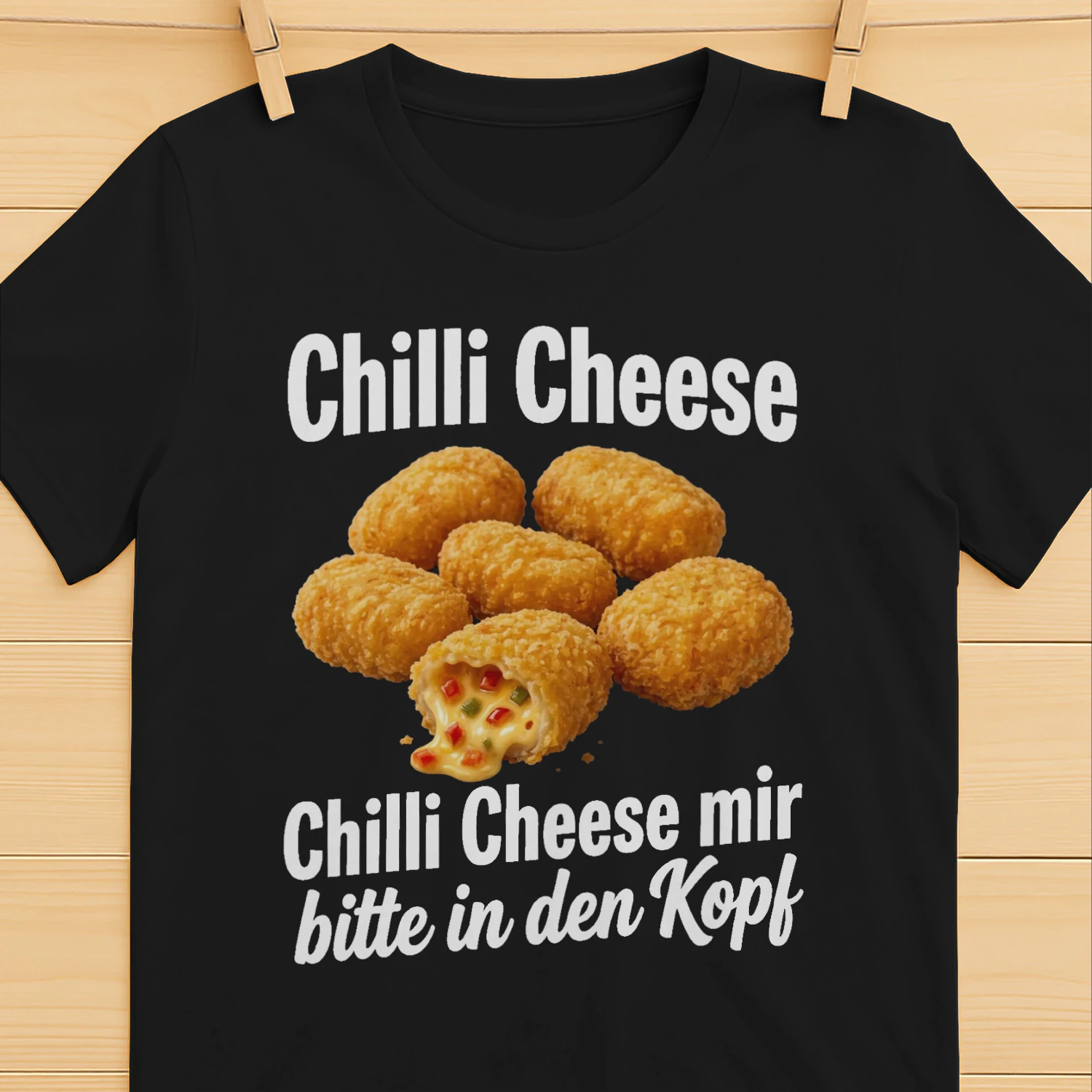 Chili Käse Mir Bitte in den Kopf Funny Saying Meme Affordable Graphic Classic Unisex T-shirt